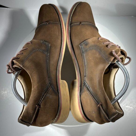 Belvedere Paris Mens Calf Leather Dress Shoes Size 10.5 D Brown Cap Toe Oxfords main image 5